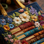 Borsa Trapuntata Floreale Libri