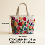 Borsa Donna Giardino Tulipani