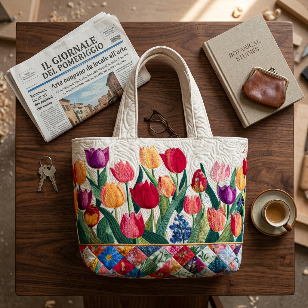 Borsa Donna Giardino Tulipani