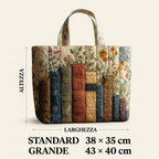 Borsa Trapuntata Libri e Fiori