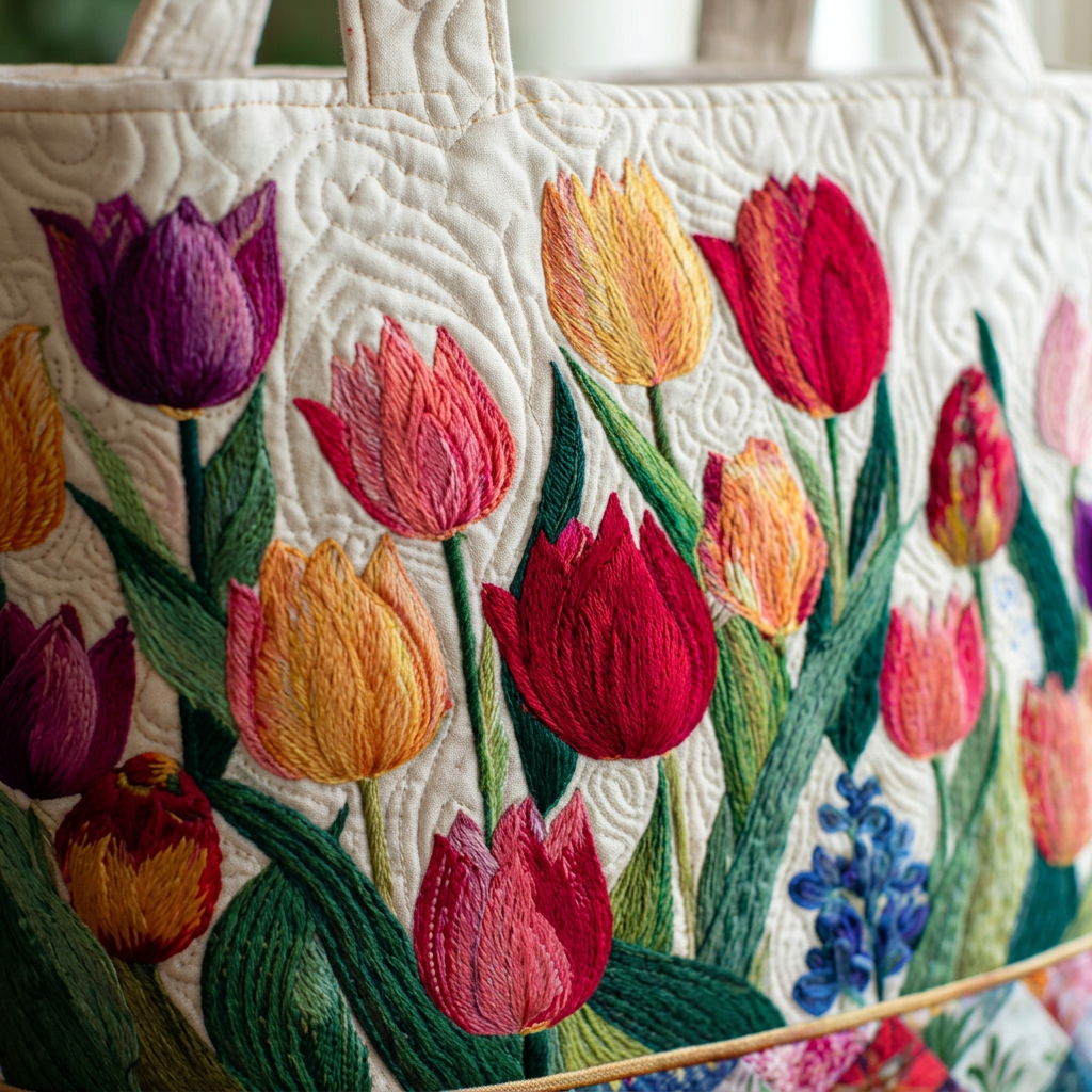 Borsa Donna Giardino Tulipani