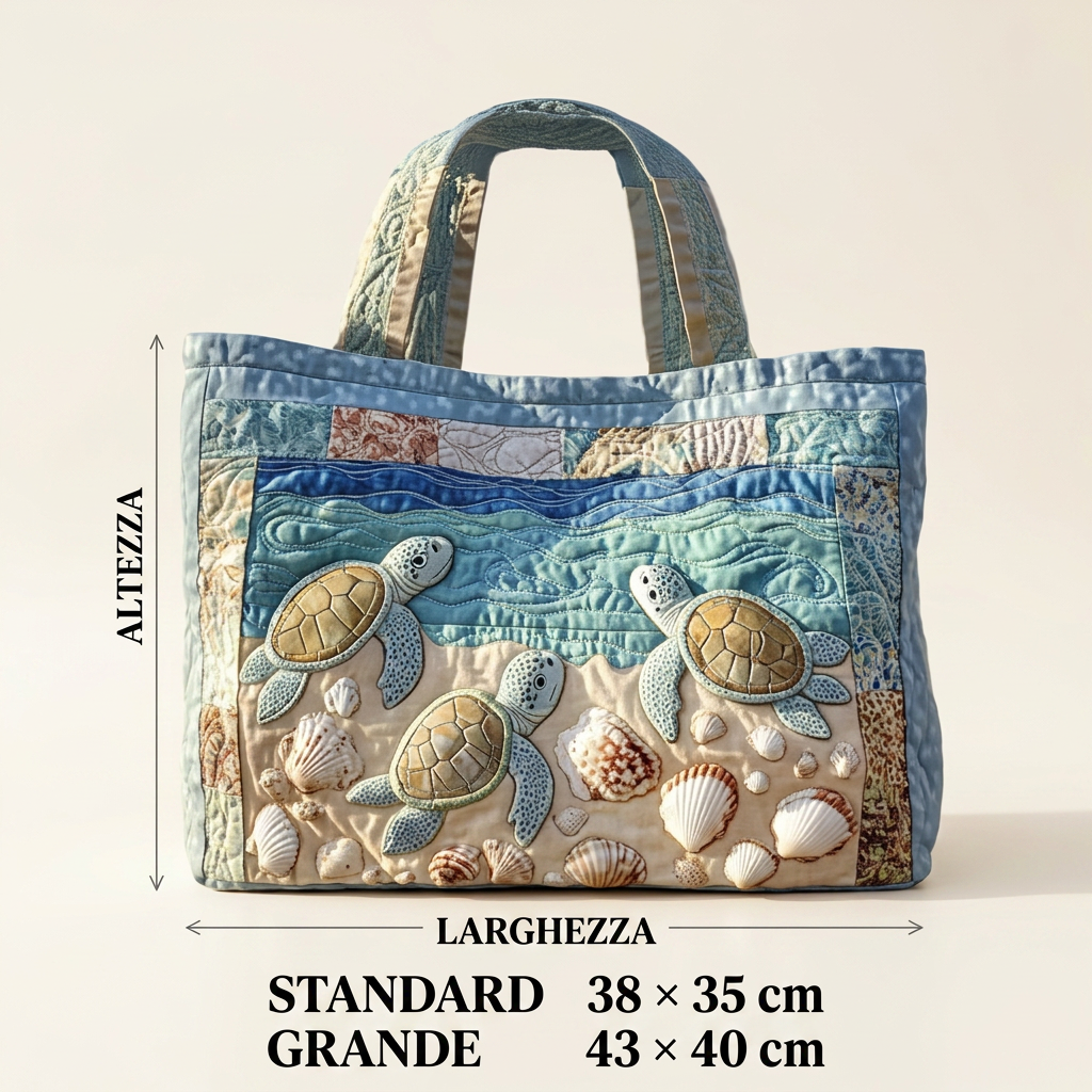 Borsa Donna Tartarughe Marine