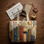 Borsa Trapuntata Libri e Fiori