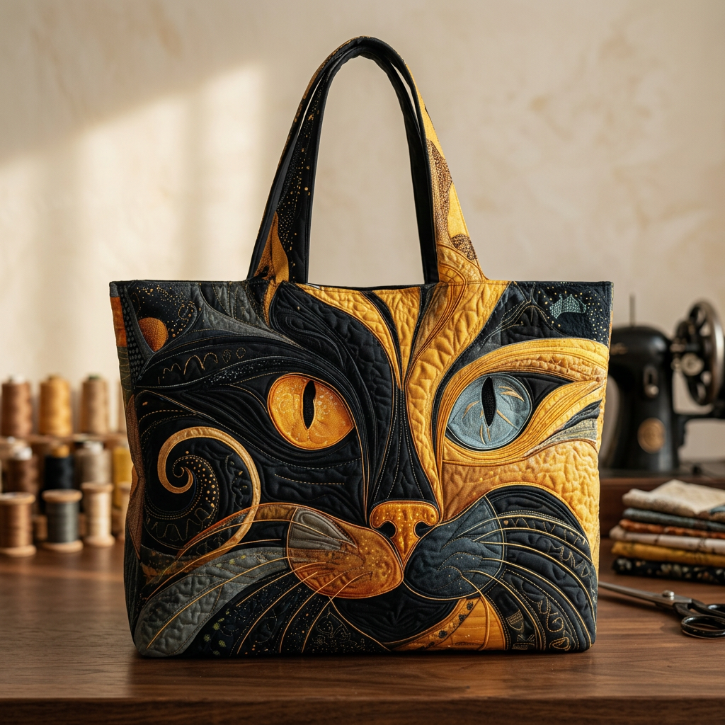 Borsa Trapuntata Gatto Misterioso
