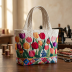 Borsa Donna Giardino Tulipani