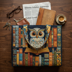 Borsa Artigianale Gufo Libri Antichi