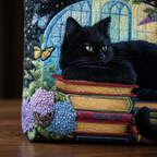 Borsa Artigianale Gatto Nero Libri