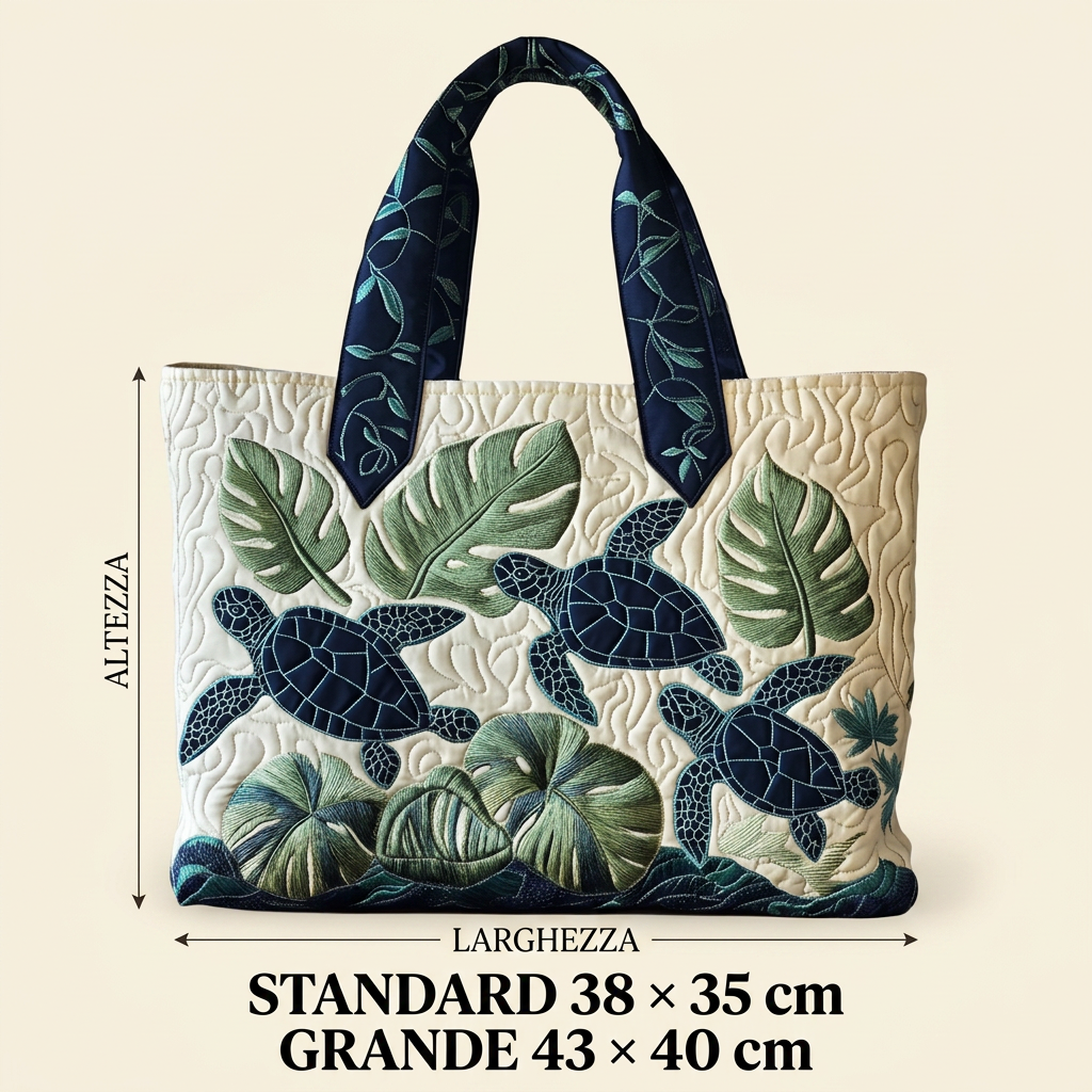 Borsa Trapuntata Tartaruga Marina