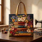 Borsa Trapuntata Floreale Libri