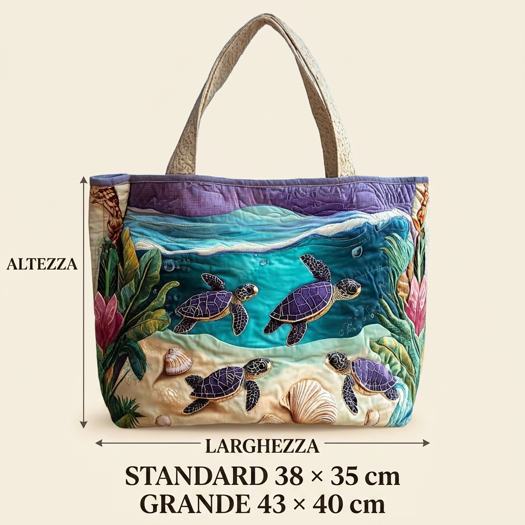 Borsa Trapuntata Fantasia Laguna