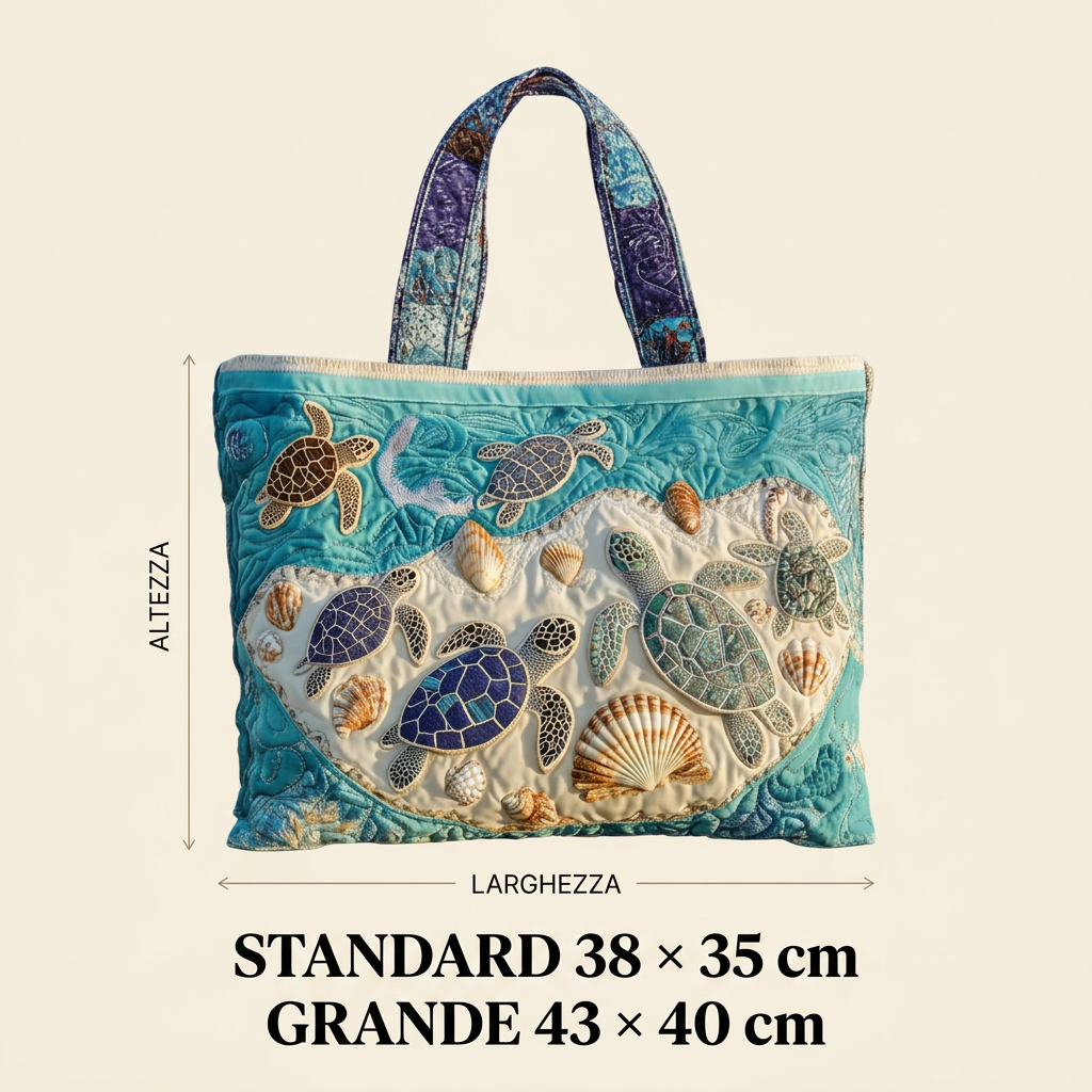 Borsa Trapuntata Tartarughe