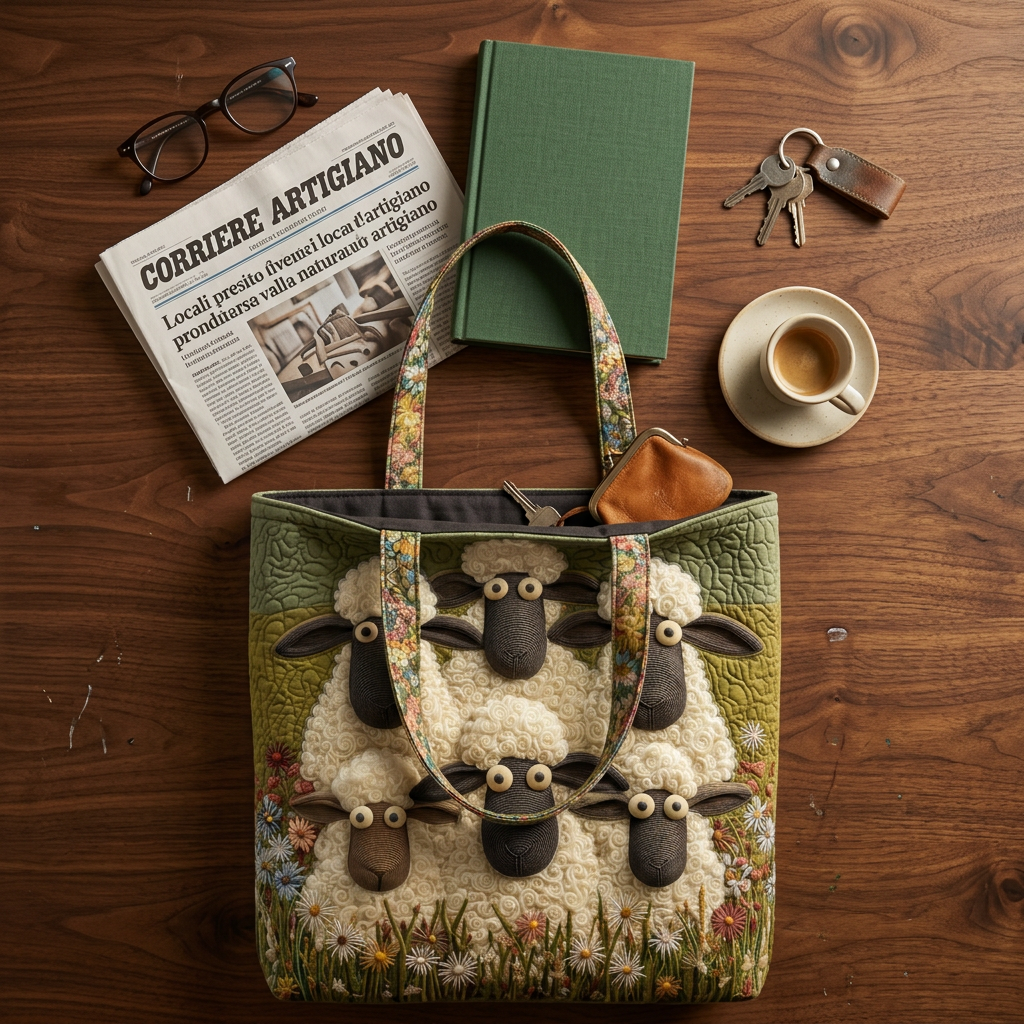 Borsa Trapuntata Cinque Pecore