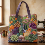 Borsa Trapuntata Giardino Succulente