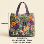 Borsa Trapuntata Giardino Succulente