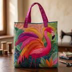 Borsa Artigianale Fenicottero Arcobaleno