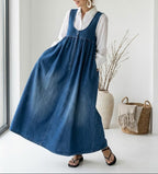 Karen | Abito Lungo in Denim Vintage