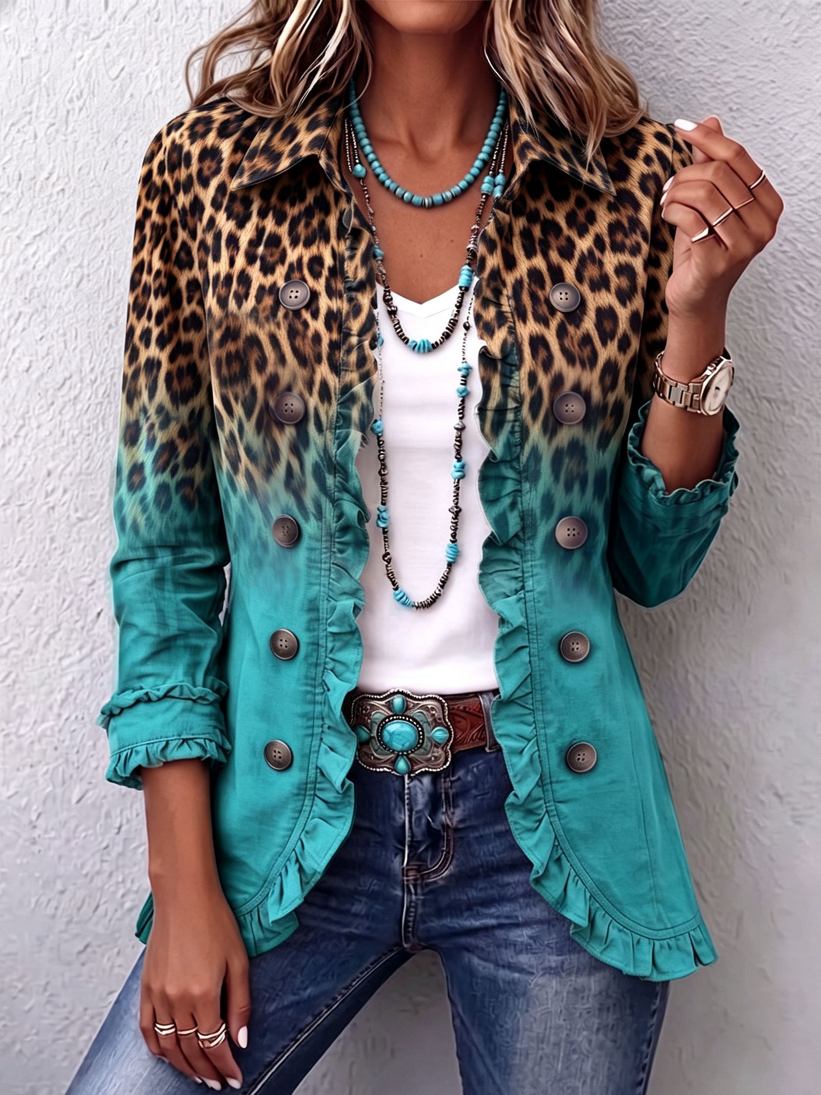 Mercedes | Giacca Blazer Leopardo
