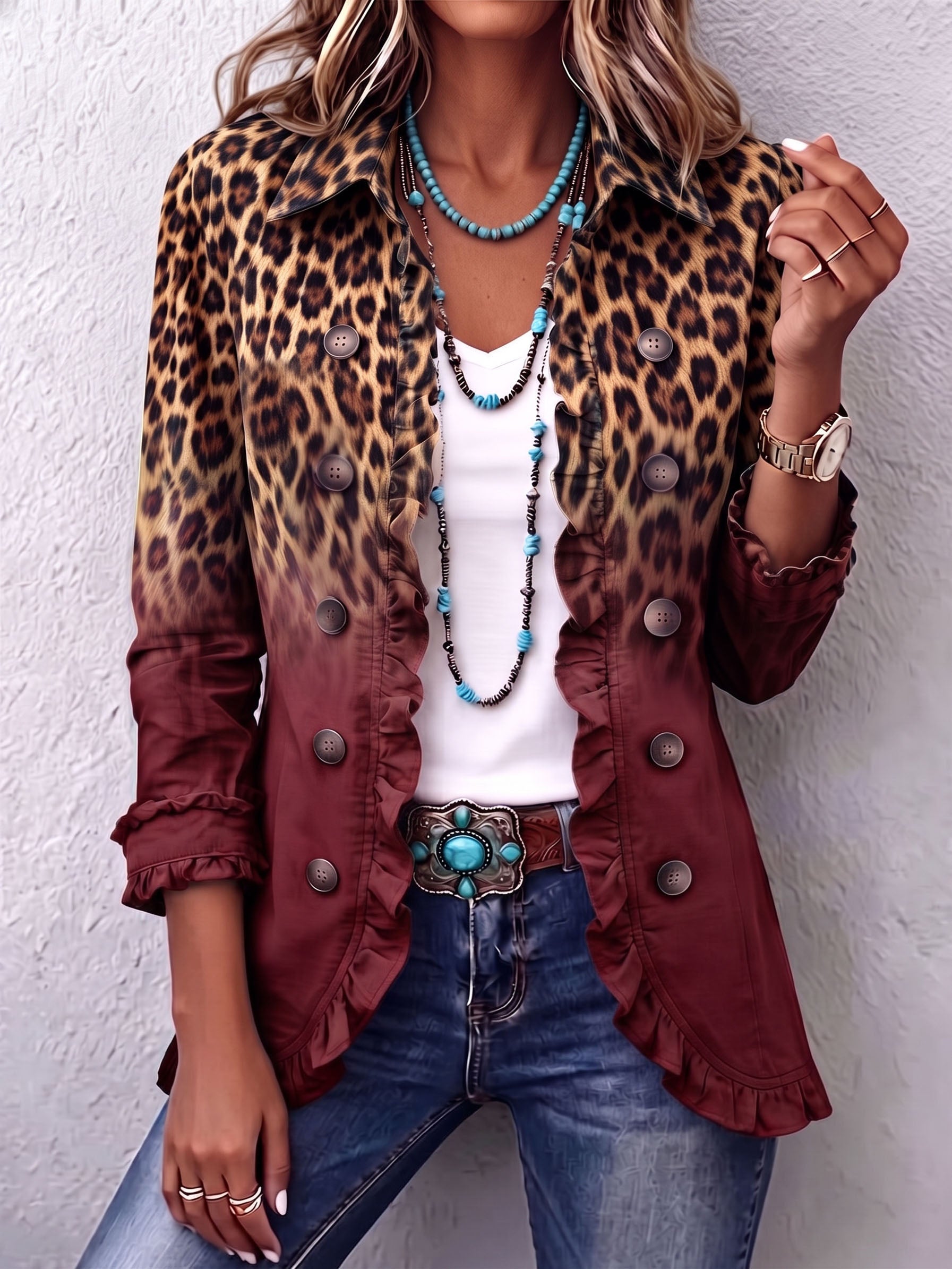 Mercedes | Giacca Blazer Leopardo
