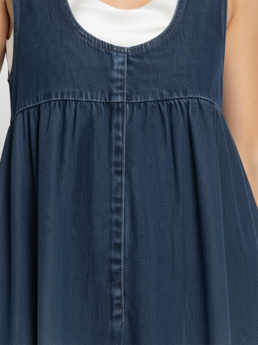 Karen | Abito Lungo in Denim Vintage