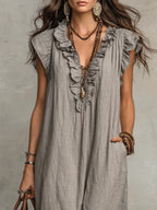 Violeta | Abito Lungo Boho in Lino
