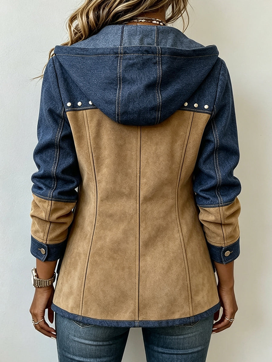 Adriana | Giacca Cappuccio Navy