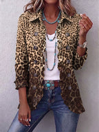 Nazaret | Giacca Leopardo con Volant