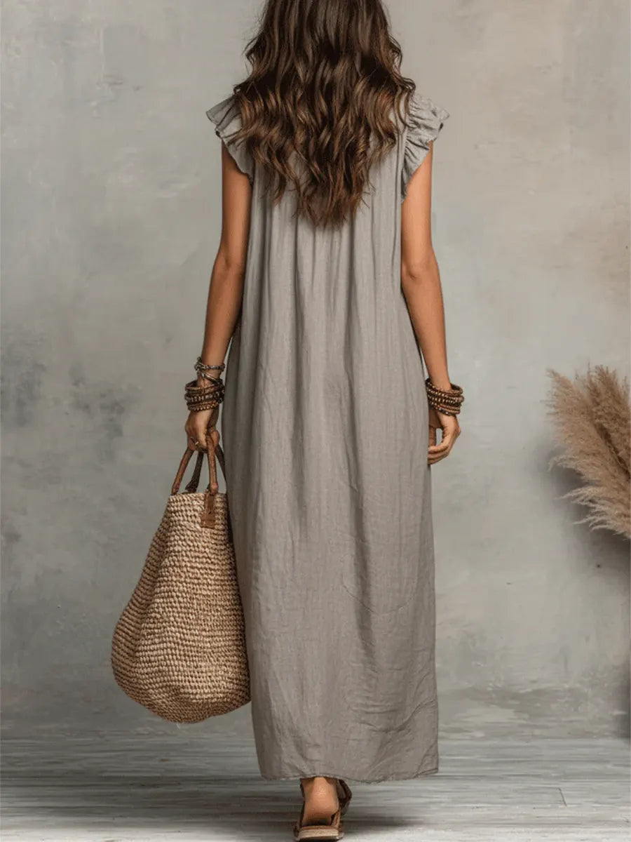 Violeta | Abito Lungo Boho in Lino