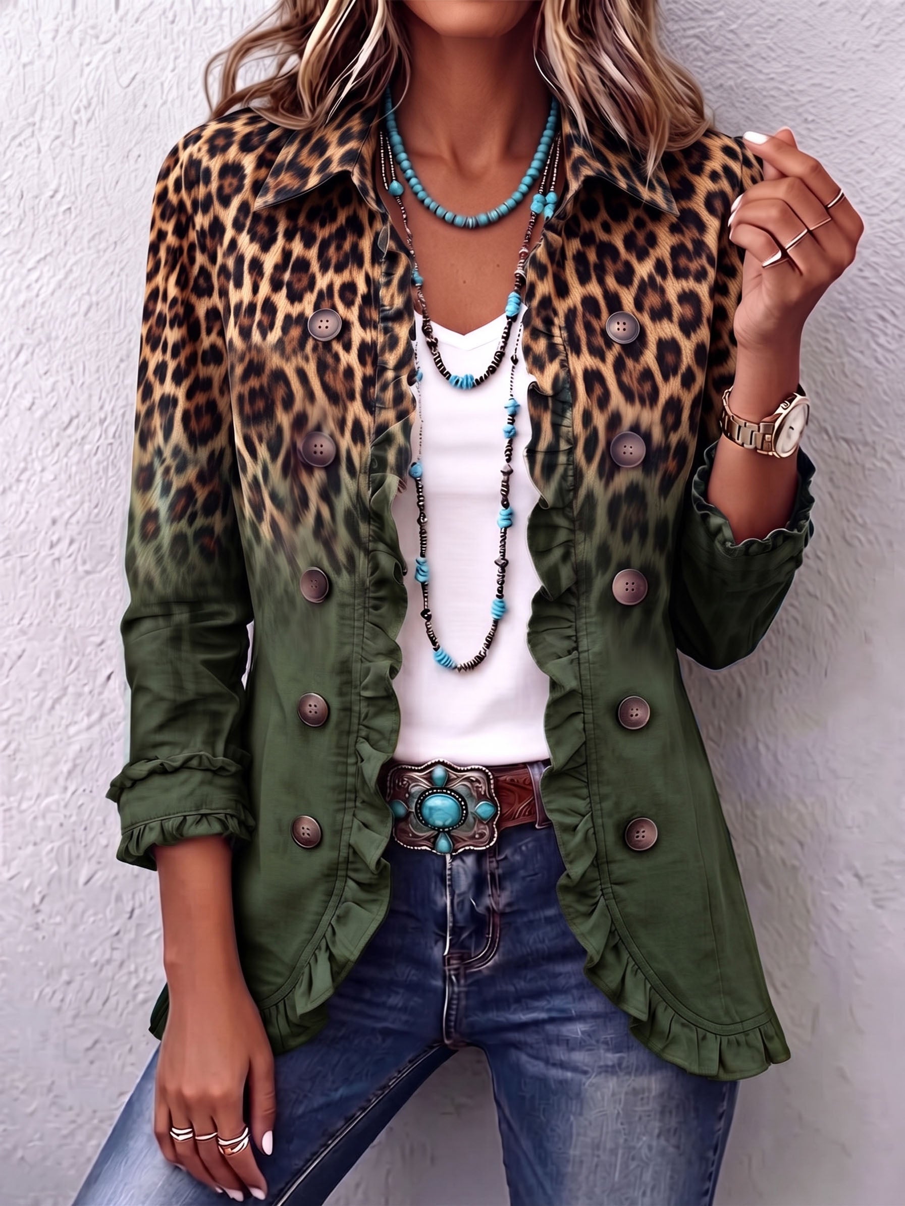 Mercedes | Giacca Blazer Leopardo
