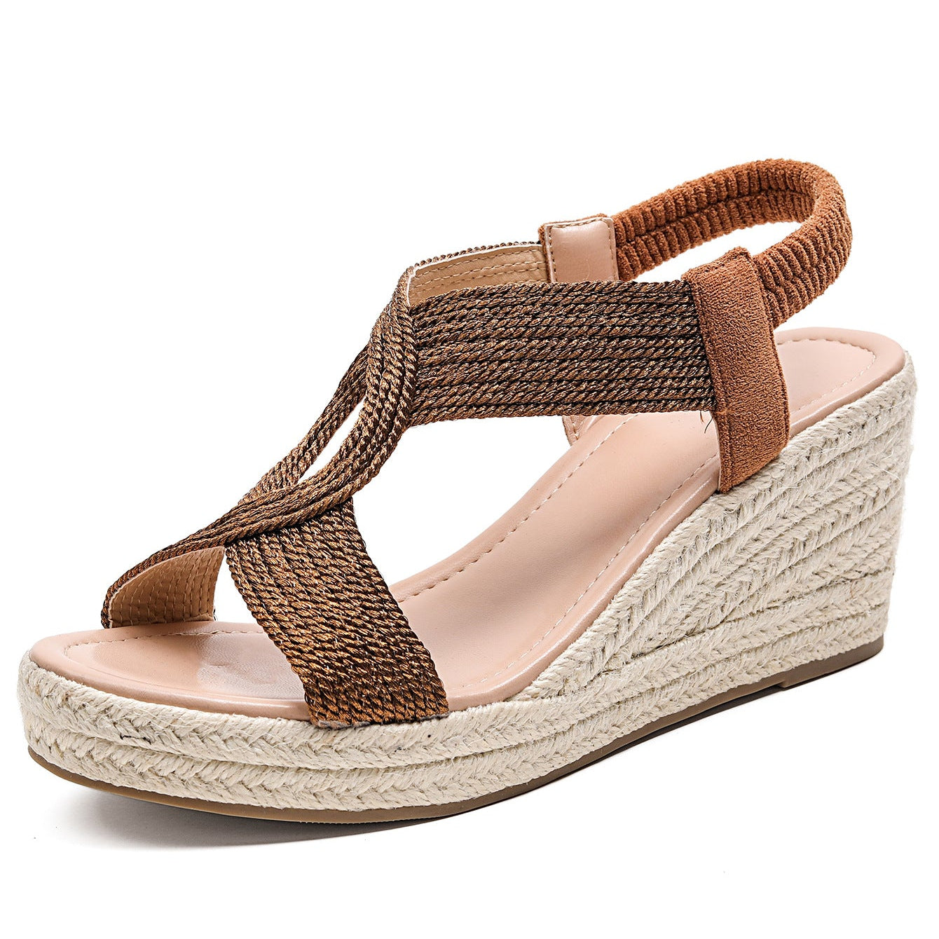 Aroa™ | Sandali con Zeppa Intrecciati Artigianali