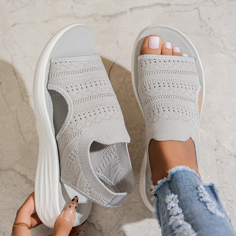 Zina | Sandalias de Plataforma Transpirable